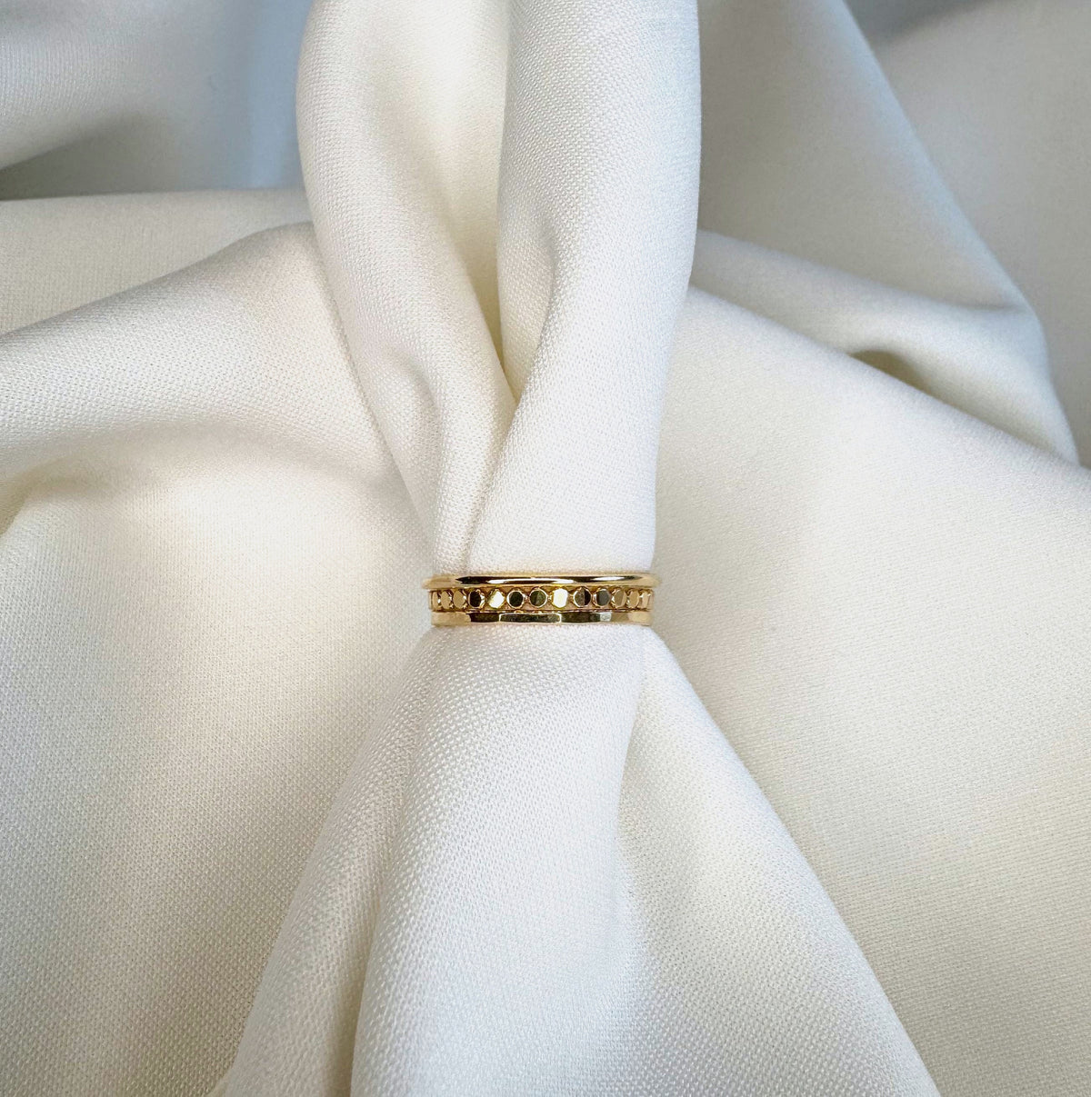 Jules Mini Stacking Ring Trio, Yellow gold