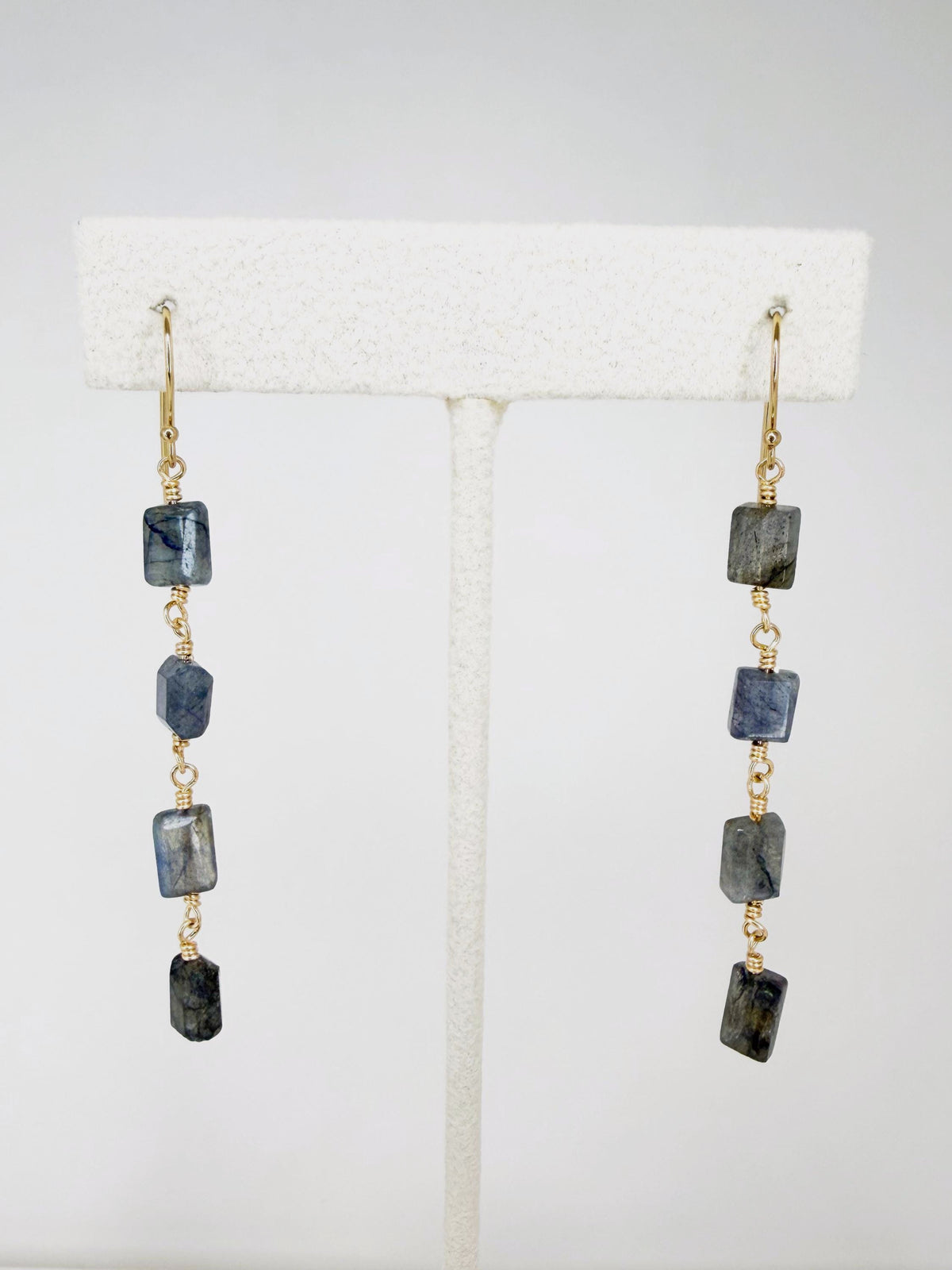 Labradorite Drop Earrings, Labradorite
